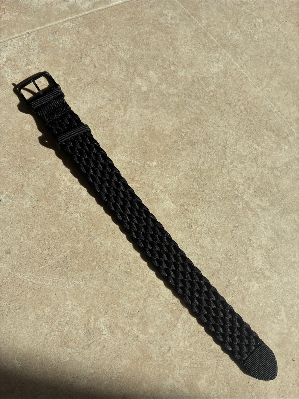 Tom Ford Black Woven Watch Strap Only